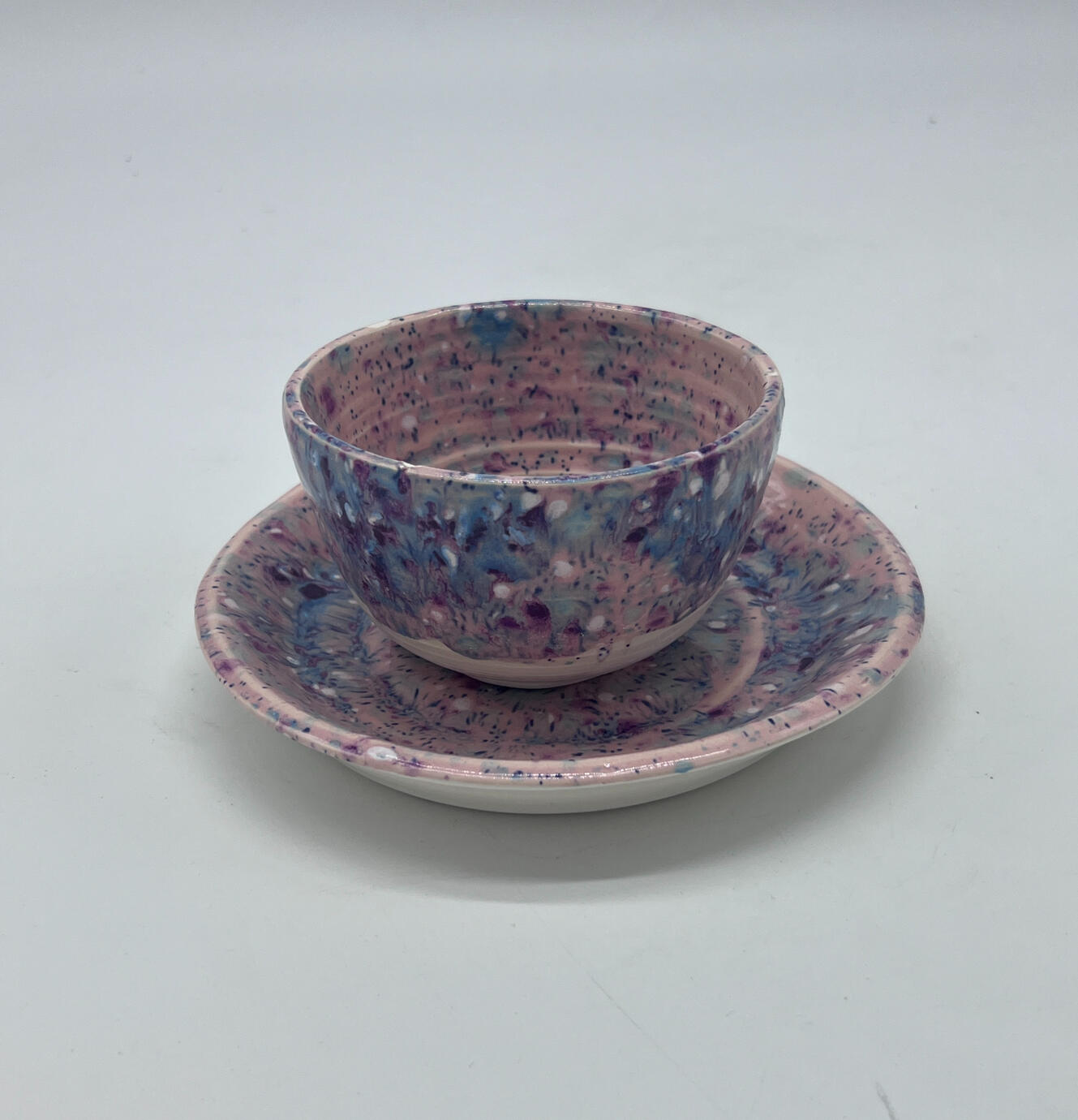 Cotton Candy Bowl and Plate